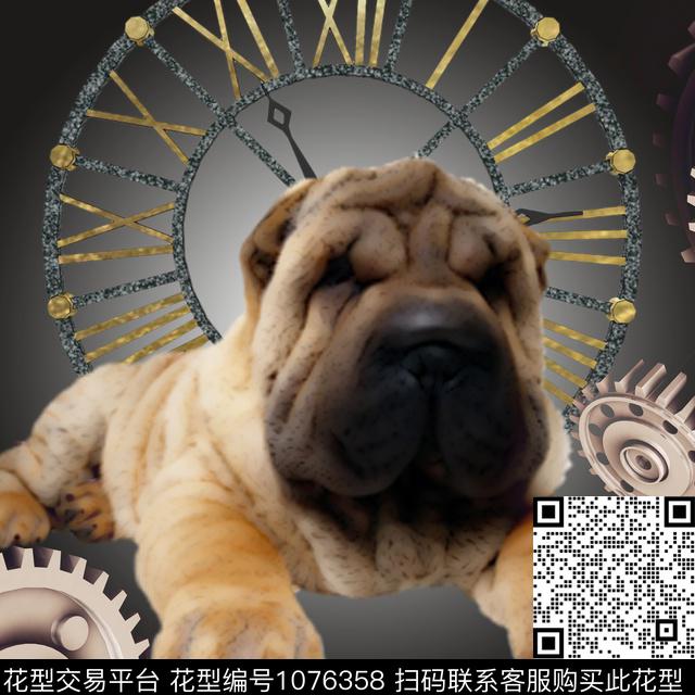 衬衫抽象动物数码印花华亿平台下载（图片编号: 1076358） - 瓦栏（Walan）