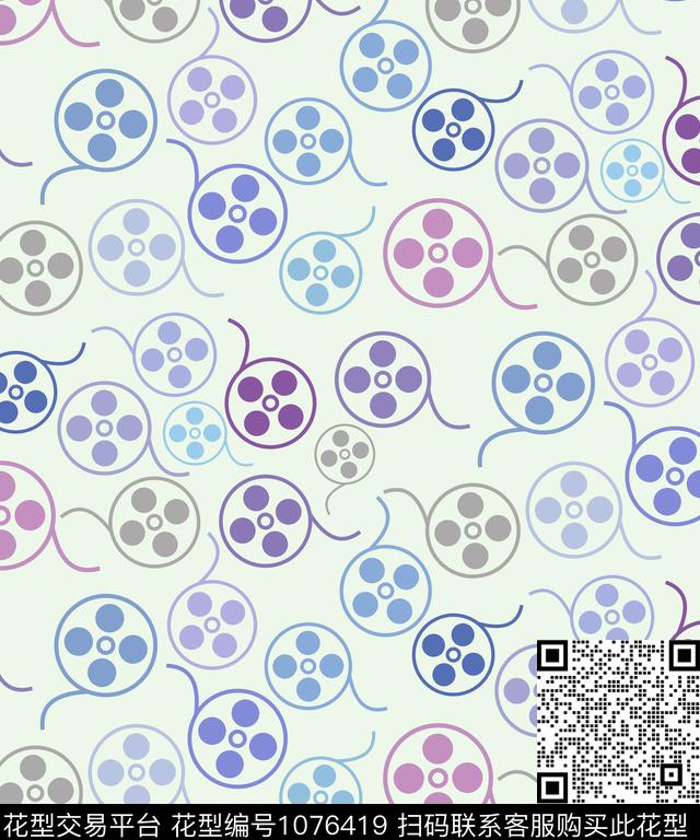 矢量数码华亿平台抽象数码印花华亿平台下载（图片编号: 1076419） - 瓦栏（Walan）