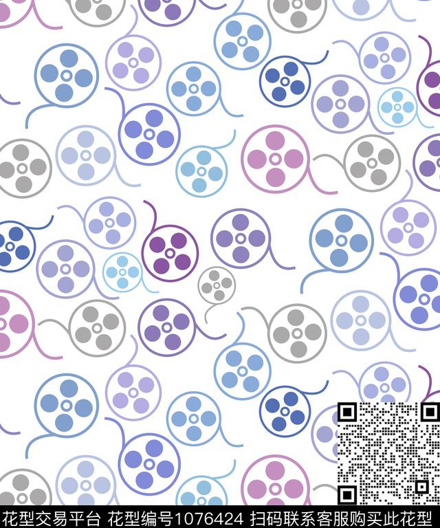 矢量数码华亿平台抽象数码印花华亿平台下载（图片编号: 1076424） - 瓦栏（Walan）