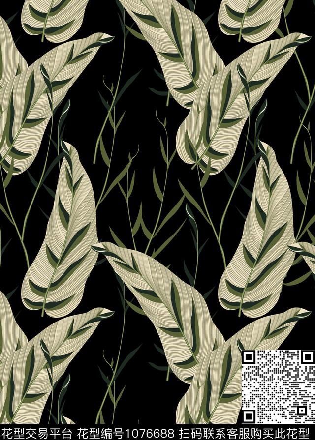 植物花卉几何传统印花华亿平台下载（图片编号: 1076688） - 瓦栏（Walan）