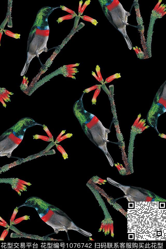 鸟男装年轻女性数码印花华亿平台下载（图片编号: 1076742） - 瓦栏（Walan）