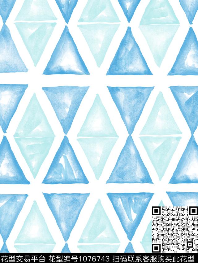 格子素雅几何传统印花华亿平台下载（图片编号: 1076743） - 瓦栏（Walan）