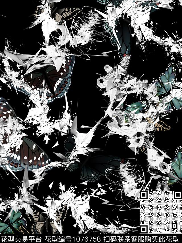 动物花卉昆虫手绘花卉数码印花华亿平台下载（图片编号: 1076758） - 瓦栏（Walan）