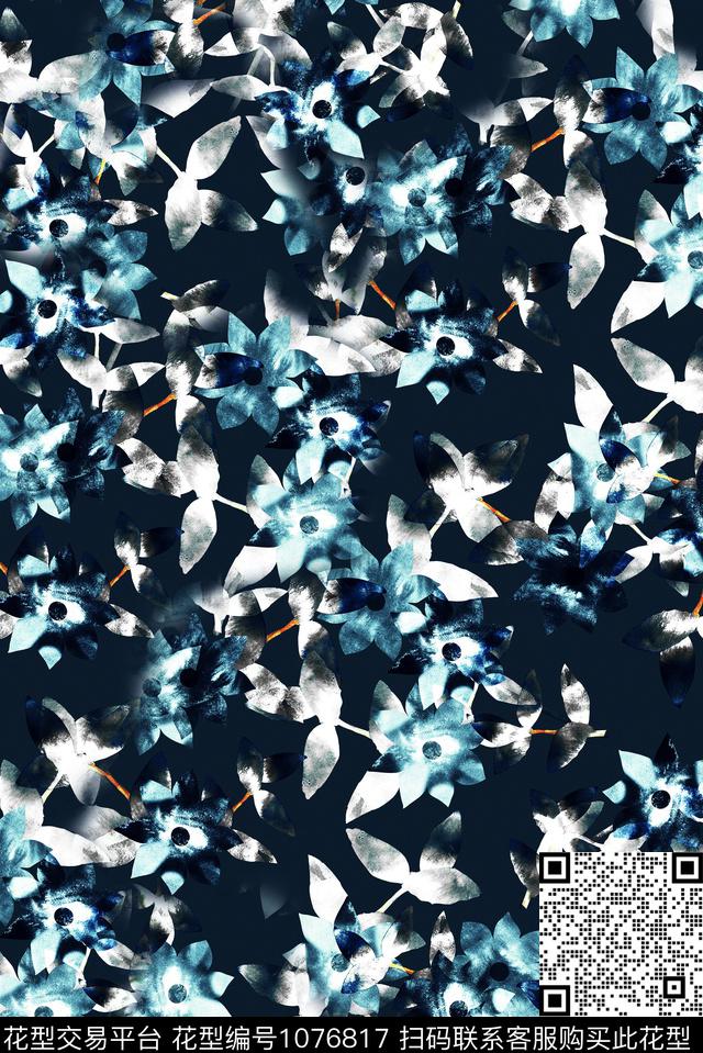 数码华亿平台民族风抽象数码印花华亿平台下载（图片编号: 1076817） - 瓦栏（Walan）