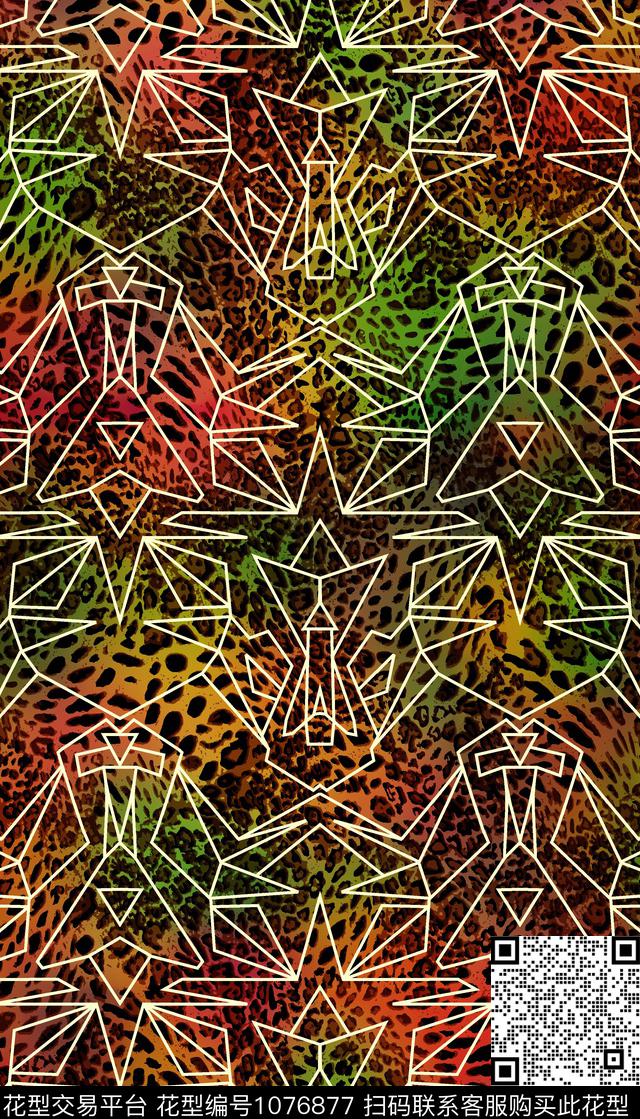 数码华亿平台豹纹女装数码印花华亿平台下载（图片编号: 1076877） - 瓦栏（Walan）