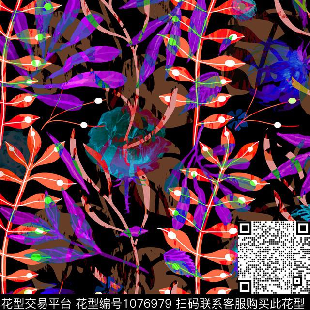 数码华亿平台花卉女装数码印花华亿平台下载（图片编号: 1076979） - 瓦栏（Walan）