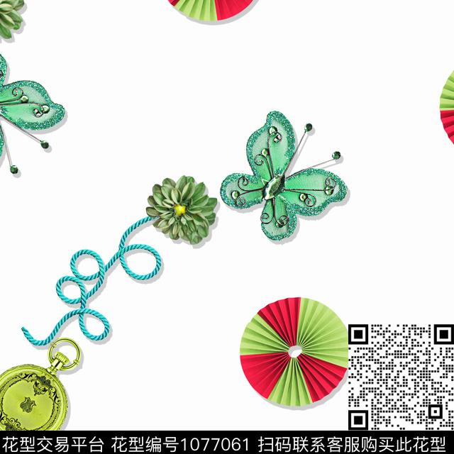 创意抽象定位花数码印花华亿平台下载（图片编号: 1077061） - 瓦栏（Walan）