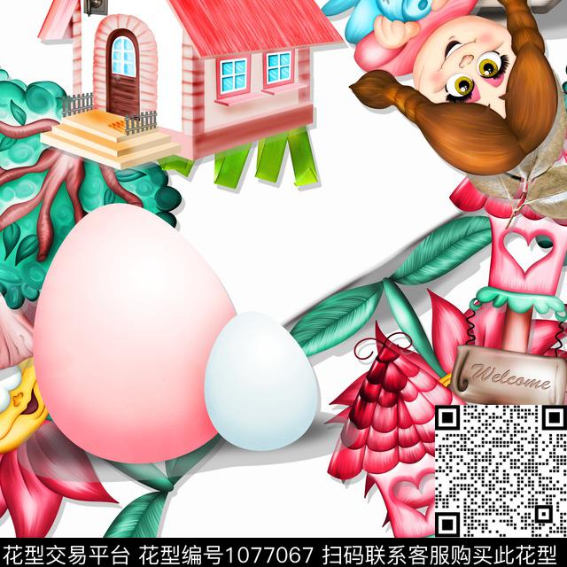 数码华亿平台创意少女数码印花华亿平台下载（图片编号: 1077067） - 瓦栏（Walan）