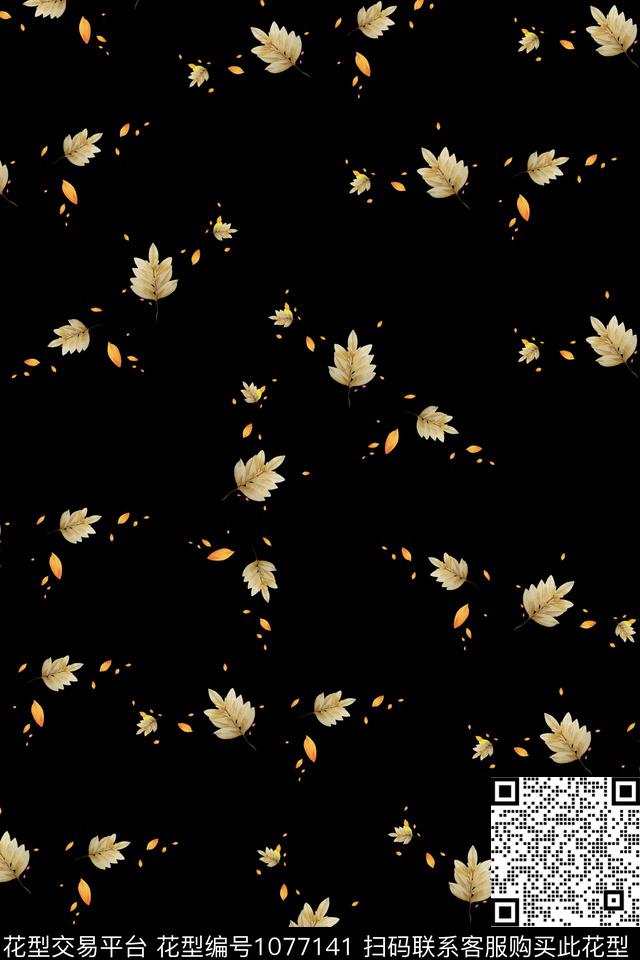 数码华亿平台定位花清爽底花卉数码印花华亿平台下载（图片编号: 1077141） - 瓦栏（Walan）