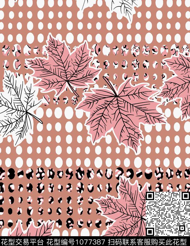 几何清爽底花卉条纹传统印花华亿平台下载（图片编号: 1077387） - 瓦栏（Walan）