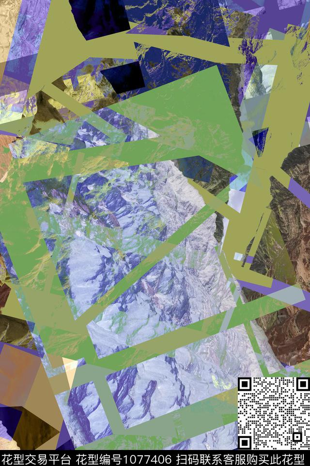 数码华亿平台格子抽象数码印花华亿平台下载（图片编号: 1077406） - 瓦栏（Walan）