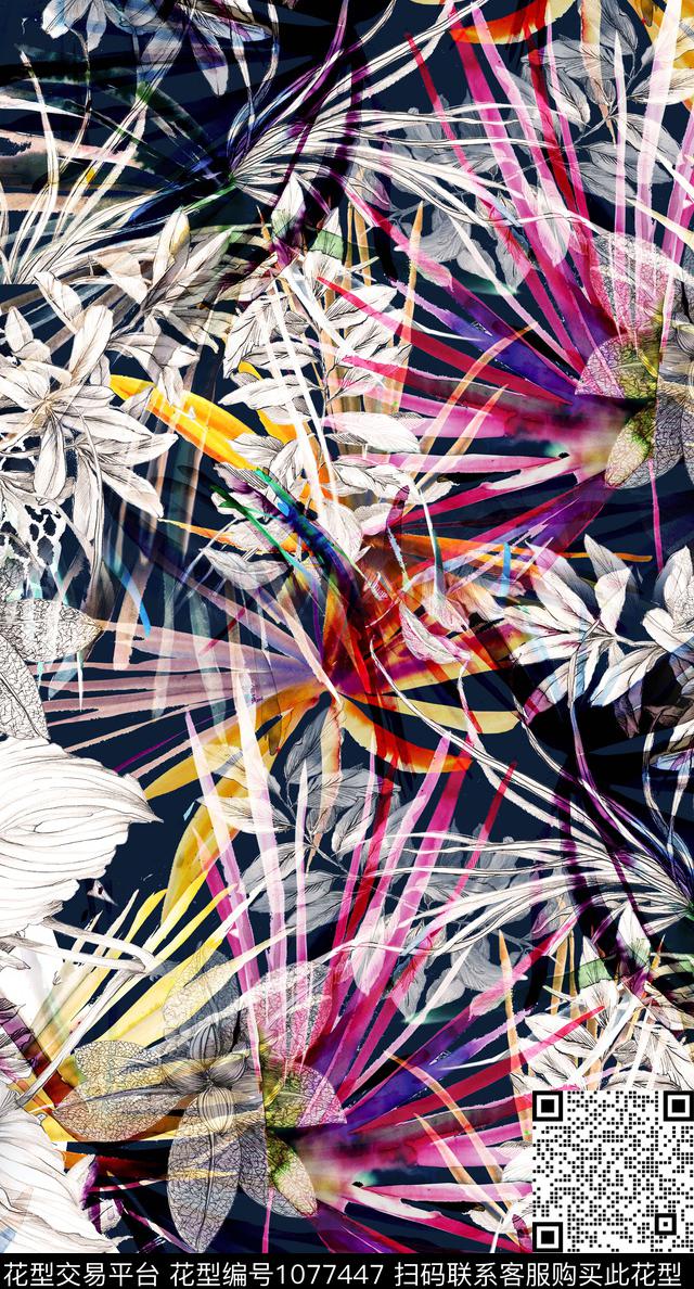 数码华亿平台热带华亿平台数码印花华亿平台下载（图片编号: 1077447） - 瓦栏（Walan）