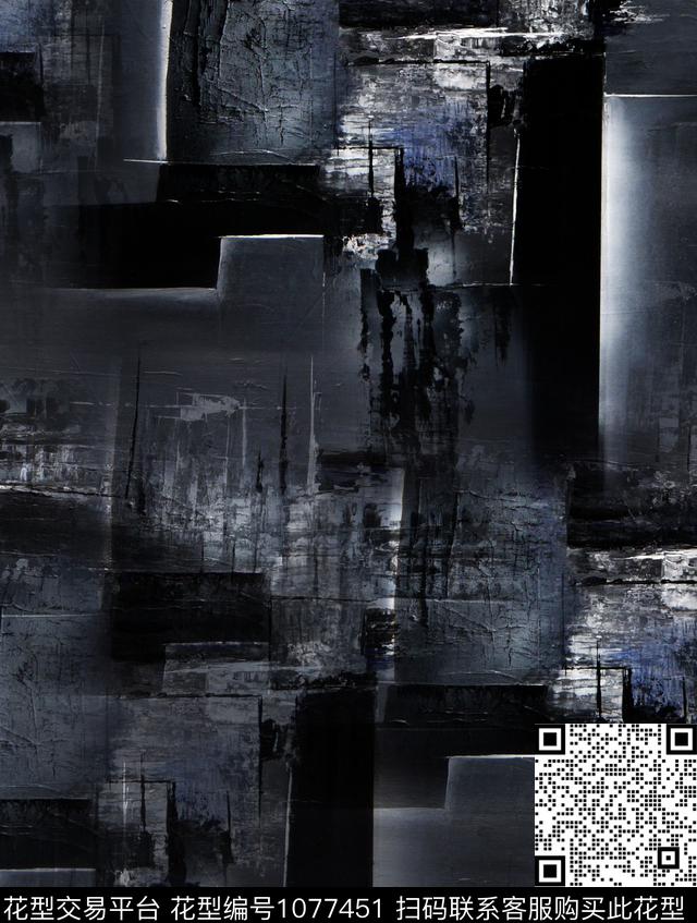 数码华亿平台抽象男装数码印花华亿平台下载（图片编号: 1077451） - 瓦栏（Walan）