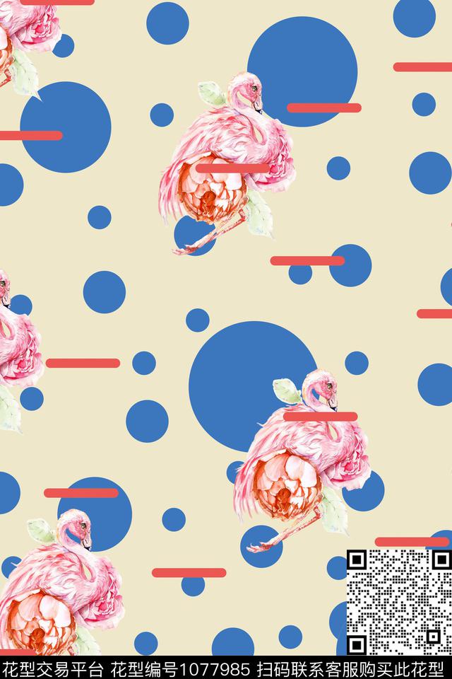 波点小碎花玫瑰花数码印花华亿平台下载（图片编号: 1077985） - 瓦栏（Walan）