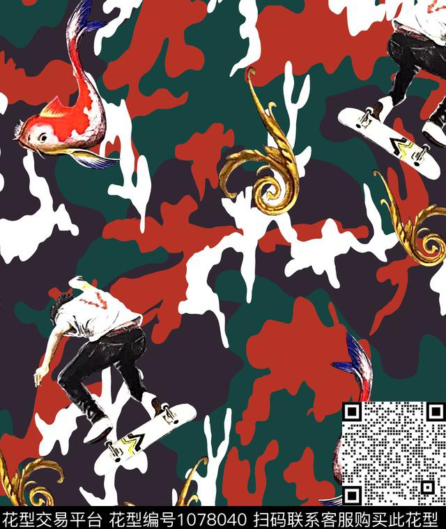 数码华亿平台男装欧美数码印花华亿平台下载（图片编号: 1078040） - 瓦栏（Walan）