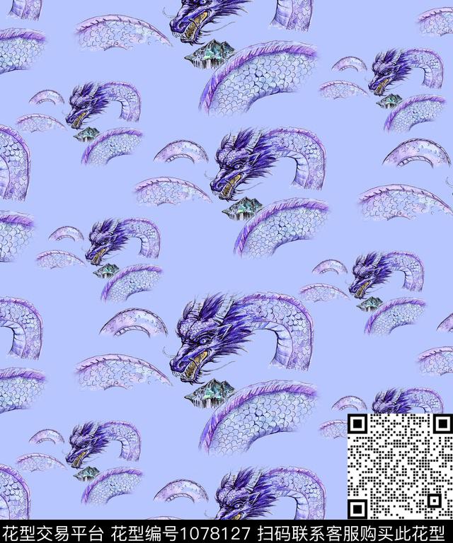 中国风水彩花卉手绘花卉数码印花华亿平台下载（图片编号: 1078127） - 瓦栏（Walan）