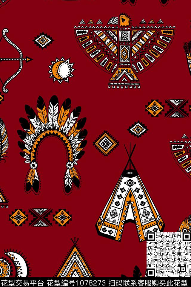 男装几何1/2接传统印花华亿平台下载（图片编号: 1078273） - 瓦栏（Walan）