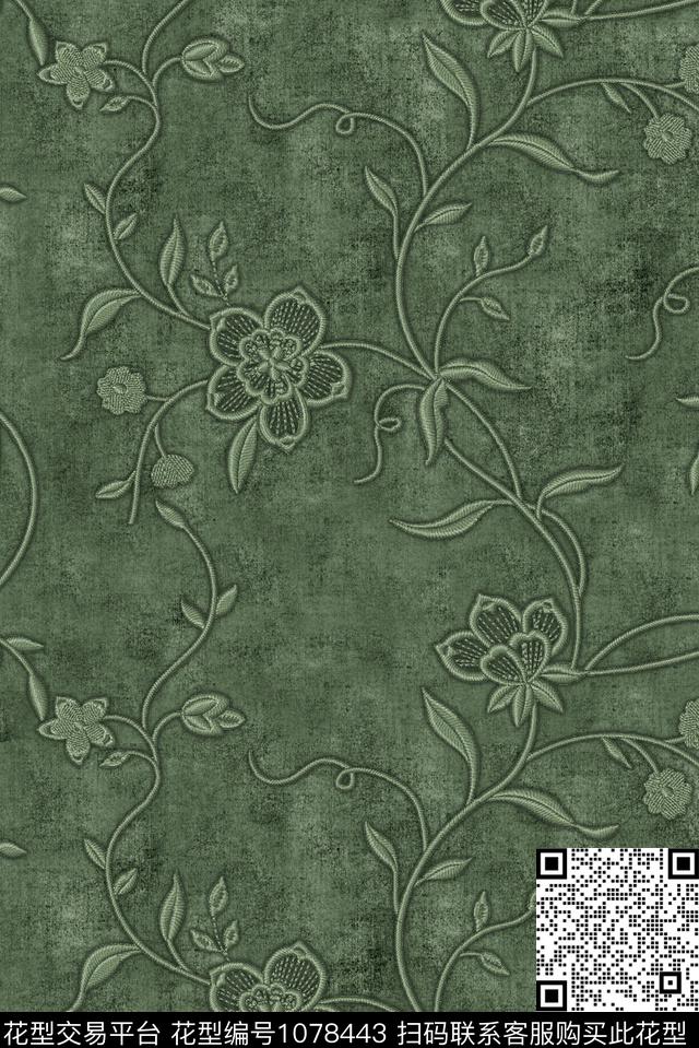 数码华亿平台民族风棉麻数码印花华亿平台下载（图片编号: 1078443） - 瓦栏（Walan）