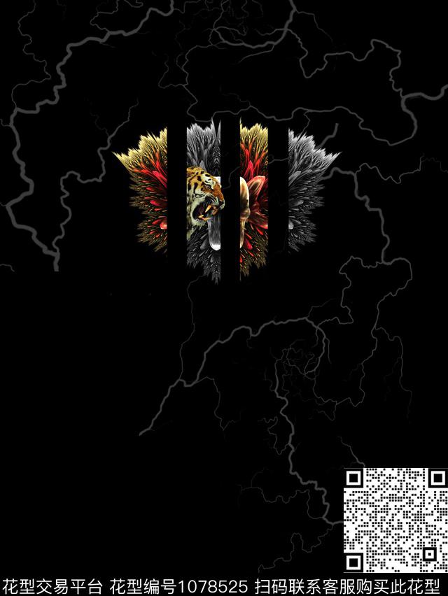 艺术创意抽象数码印花华亿平台下载（图片编号: 1078525） - 瓦栏（Walan）