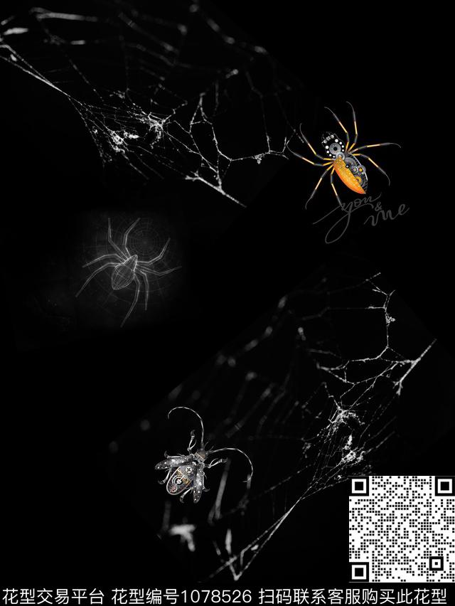 艺术蜘蛛创意数码印花华亿平台下载（图片编号: 1078526） - 瓦栏（Walan）