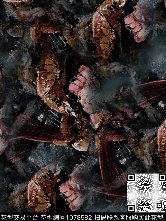 数码华亿平台抽象男装数码印花华亿平台下载（图片编号: 1078582） - 瓦栏（Walan）