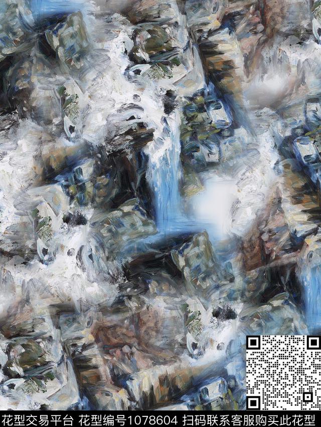 数码华亿平台抽象男装数码印花华亿平台下载（图片编号: 1078604） - 瓦栏（Walan）