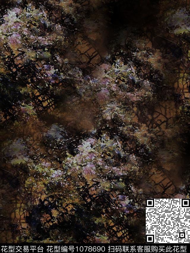 数码华亿平台抽象男装数码印花华亿平台下载（图片编号: 1078690） - 瓦栏（Walan）