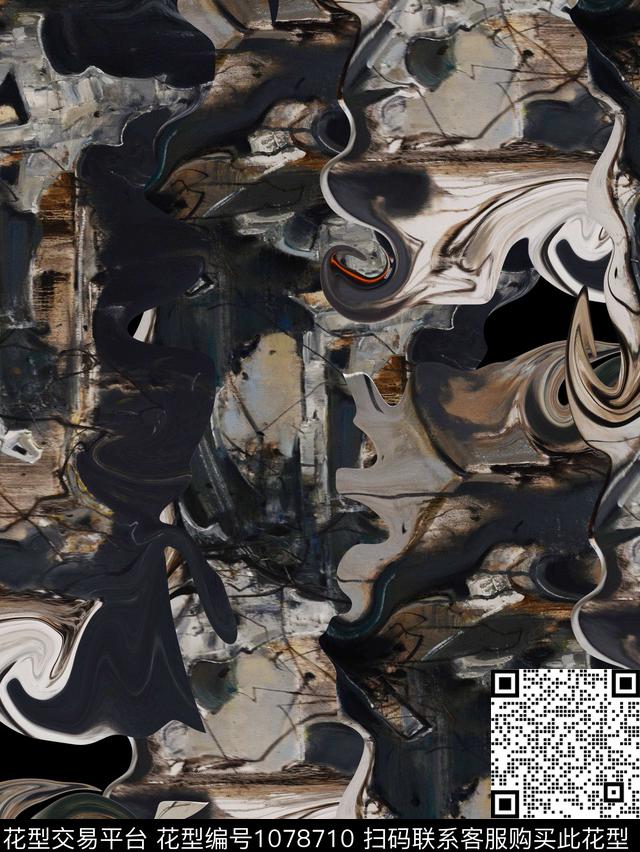 数码华亿平台抽象男装数码印花华亿平台下载（图片编号: 1078710） - 瓦栏（Walan）