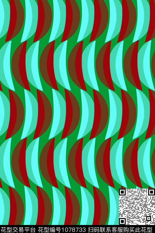 几何颜色渐变运动数码印花华亿平台下载（图片编号: 1078733） - 瓦栏（Walan）