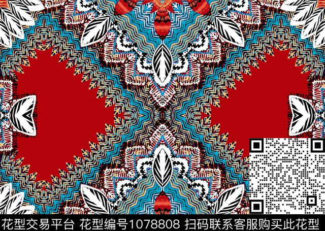 民族风大牌风欧美传统印花华亿平台下载（图片编号: 1078808） - 瓦栏（Walan）