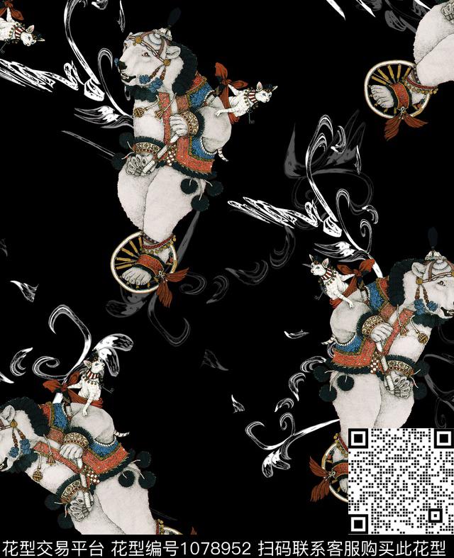 数码华亿平台抽象男装数码印花华亿平台下载（图片编号: 1078952） - 瓦栏（Walan）