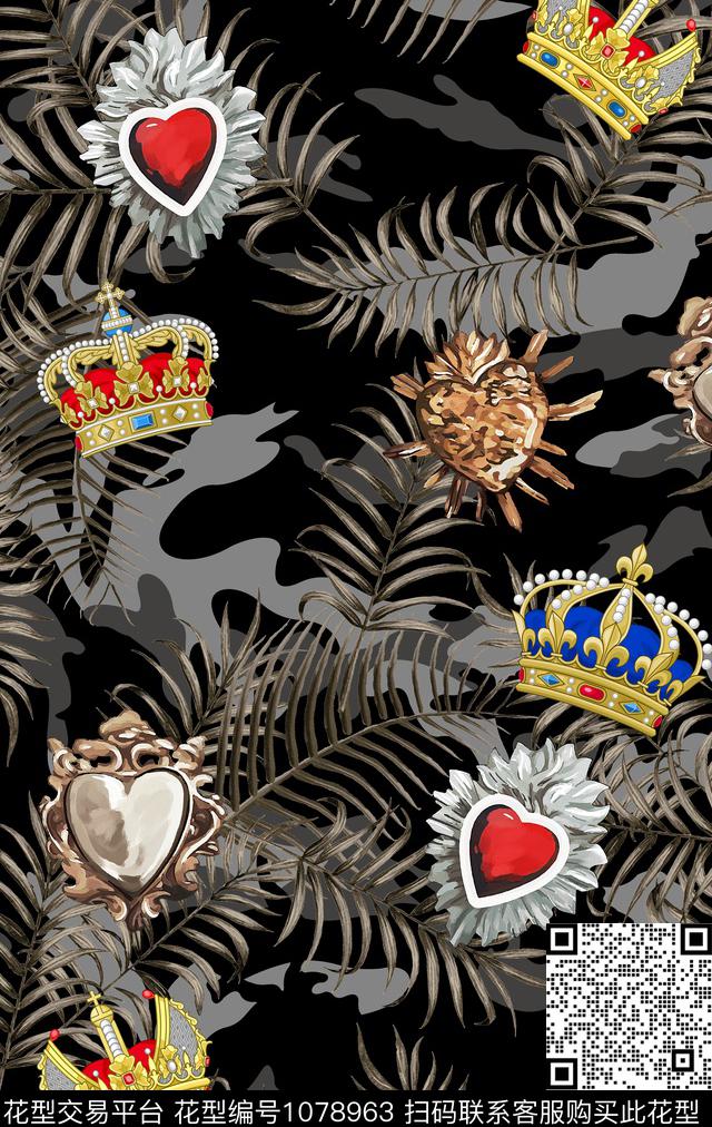 数码华亿平台抽象男装数码印花华亿平台下载（图片编号: 1078963） - 瓦栏（Walan）