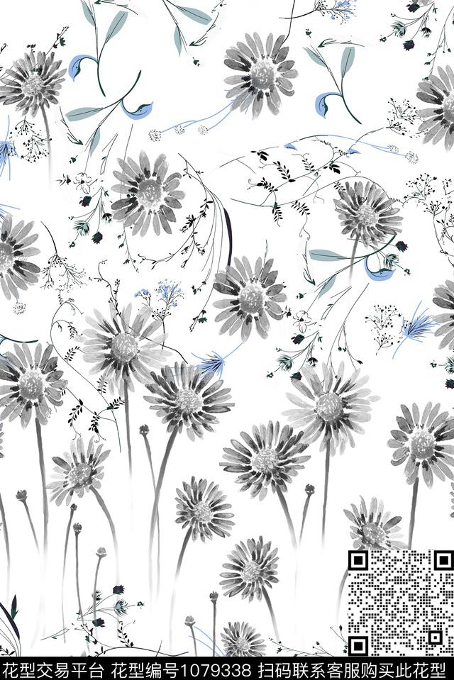 春夏华亿平台向阳花数码印花华亿平台下载（图片编号: 1079338） - 瓦栏（Walan）