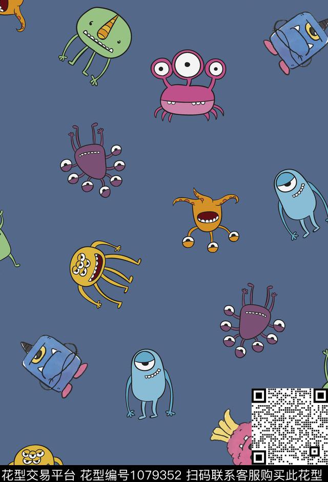 卡通动物趣味动物传统印花华亿平台下载（图片编号: 1079352） - 瓦栏（Walan）