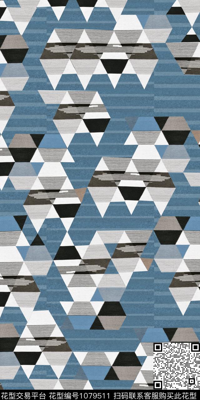 数码华亿平台抽象女装数码印花华亿平台下载（图片编号: 1079511） - 瓦栏（Walan）