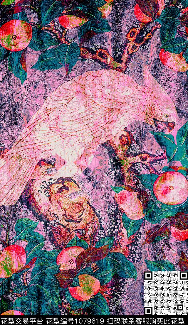 民族风定位花中国风数码印花华亿平台下载（图片编号: 1079619） - 瓦栏（Walan）