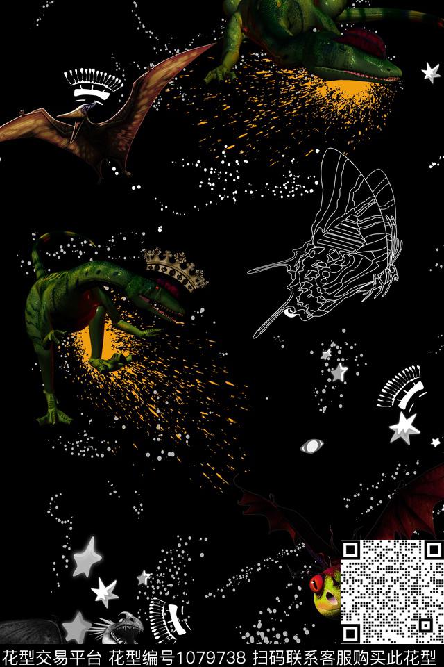 动物花卉昆虫恐龙数码印花华亿平台下载（图片编号: 1079738） - 瓦栏（Walan）