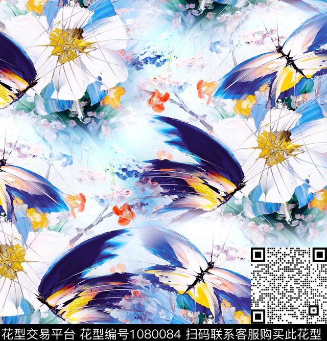 数码华亿平台花卉大牌风数码印花华亿平台下载（图片编号: 1080084） - 瓦栏（Walan）