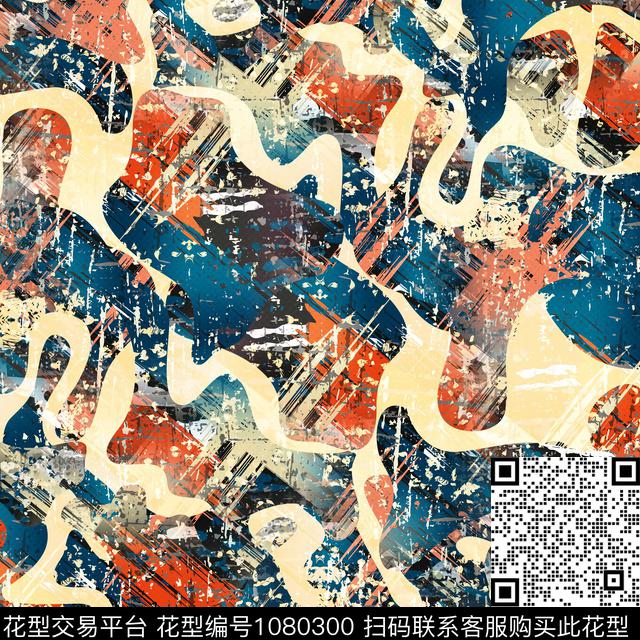 数码华亿平台抽象满版散花数码印花华亿平台下载（图片编号: 1080300） - 瓦栏（Walan）