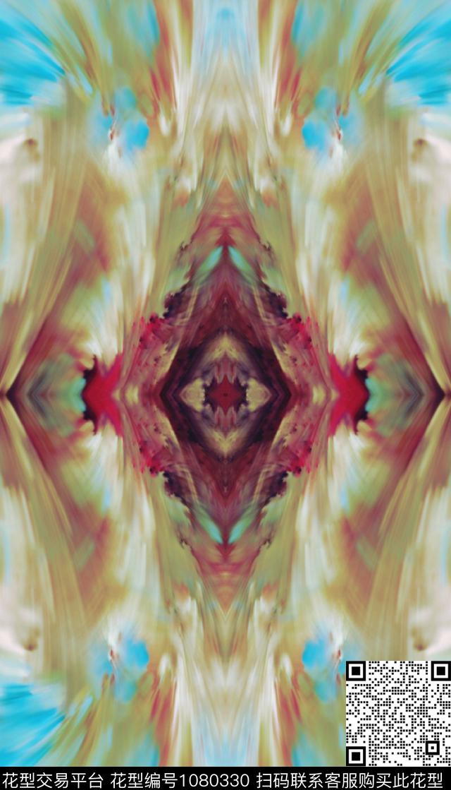 数码华亿平台抽象大牌风数码印花华亿平台下载（图片编号: 1080330） - 瓦栏（Walan）