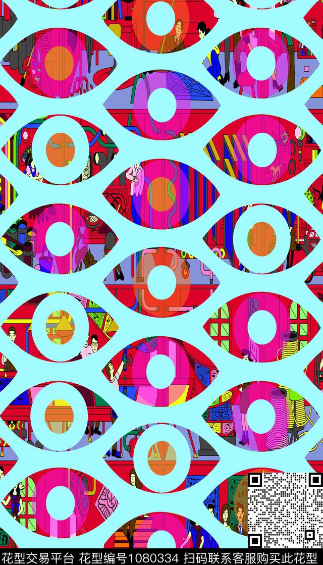 数码华亿平台女装大牌风数码印花华亿平台下载（图片编号: 1080334） - 瓦栏（Walan）