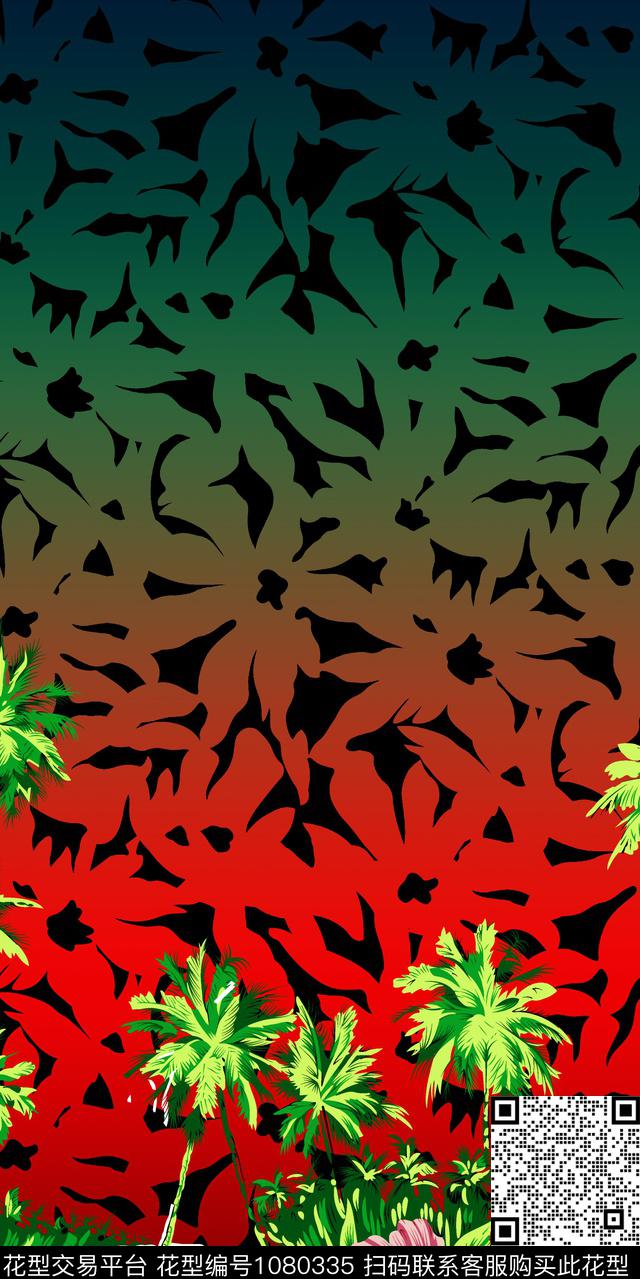 数码华亿平台花卉女装数码印花华亿平台下载（图片编号: 1080335） - 瓦栏（Walan）