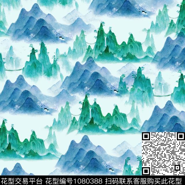 水彩花卉花卉女装数码印花华亿平台下载（图片编号: 1080388） - 瓦栏（Walan）