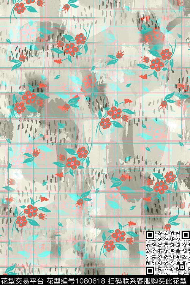 数码华亿平台小碎花花卉数码印花华亿平台下载（图片编号: 1080618） - 瓦栏（Walan）