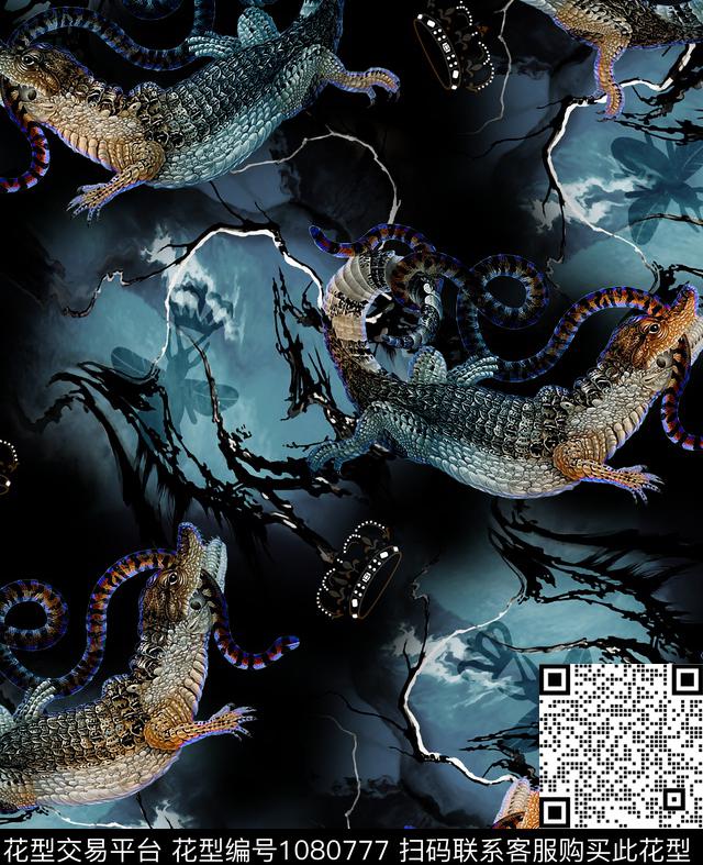 数码华亿平台抽象男装数码印花华亿平台下载（图片编号: 1080777） - 瓦栏（Walan）