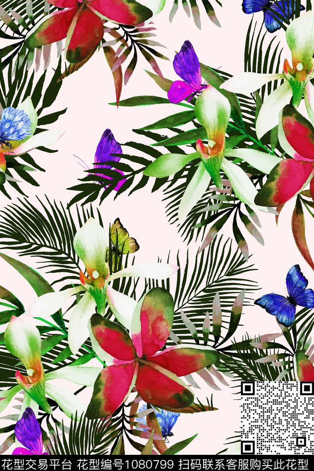 秋冬华亿平台数码华亿平台花卉数码印花华亿平台下载（图片编号: 1080799） - 瓦栏（Walan）