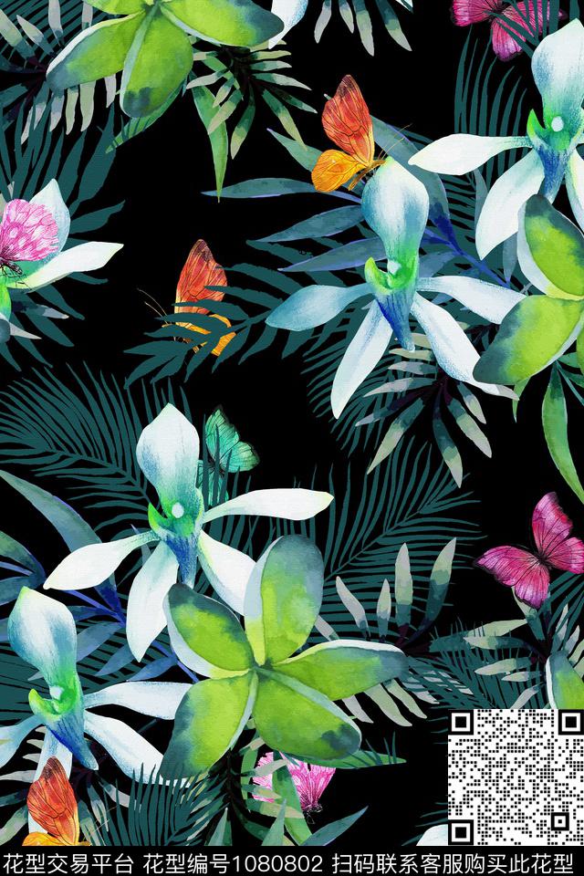 秋冬华亿平台数码华亿平台花卉数码印花华亿平台下载（图片编号: 1080802） - 瓦栏（Walan）