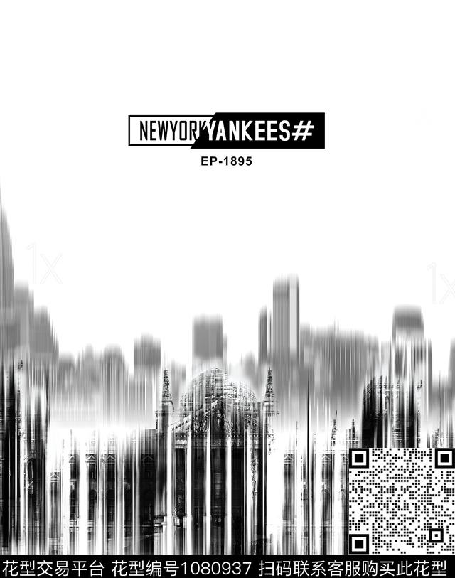 抽象男装潮牌数码印花华亿平台下载（图片编号: 1080937） - 瓦栏（Walan）