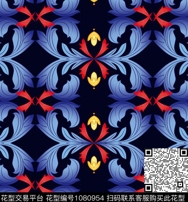 民族风趣味潮牌数码印花华亿平台下载（图片编号: 1080954） - 瓦栏（Walan）