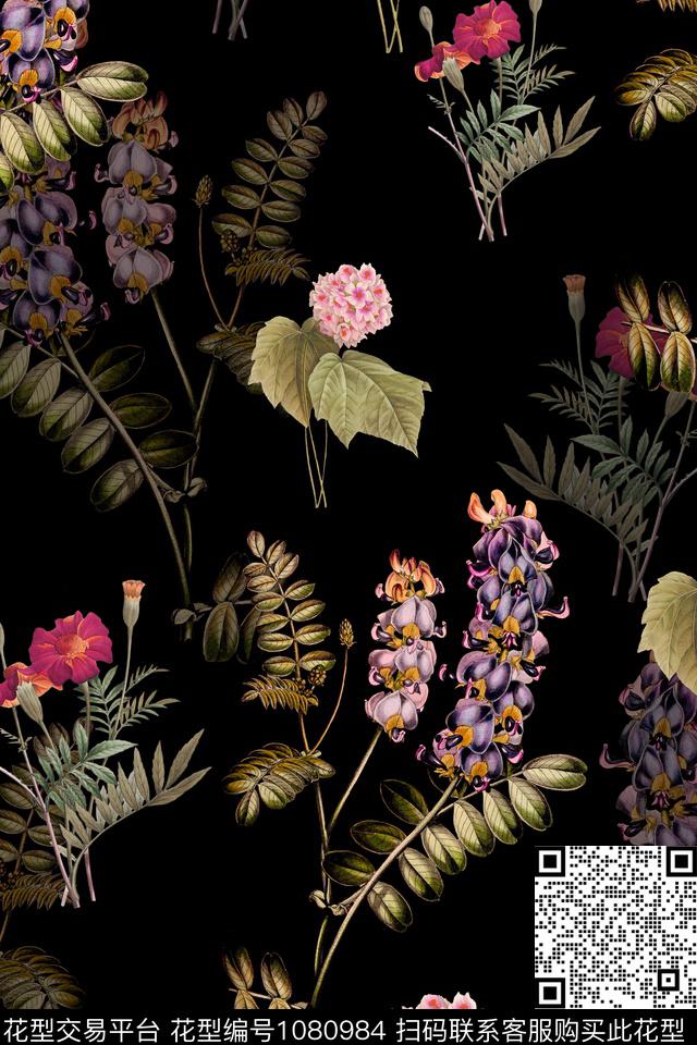 植物花卉中老年数码印花华亿平台下载（图片编号: 1080984） - 瓦栏（Walan）